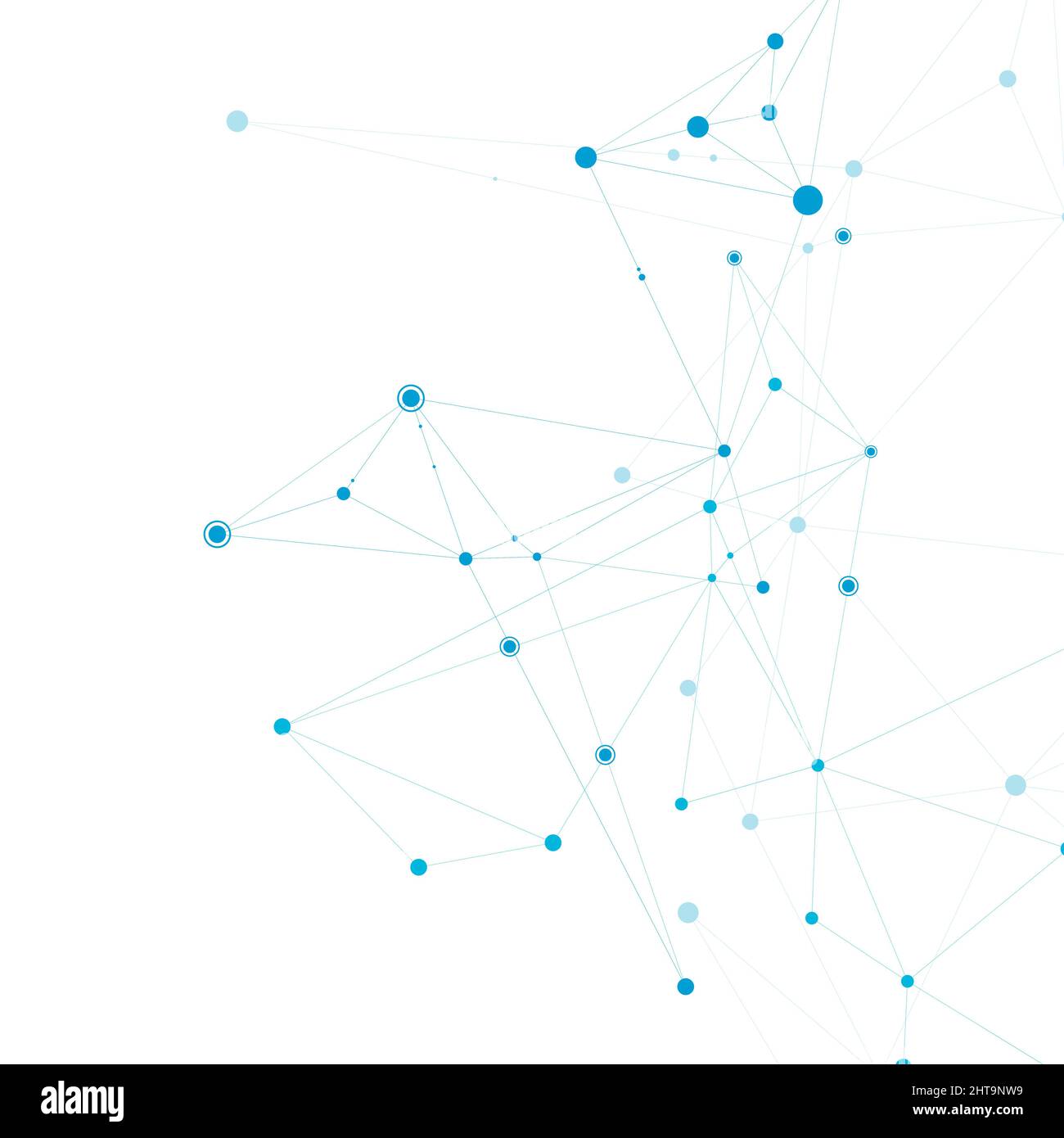 Technology network connect with points and lines. Science creative ...