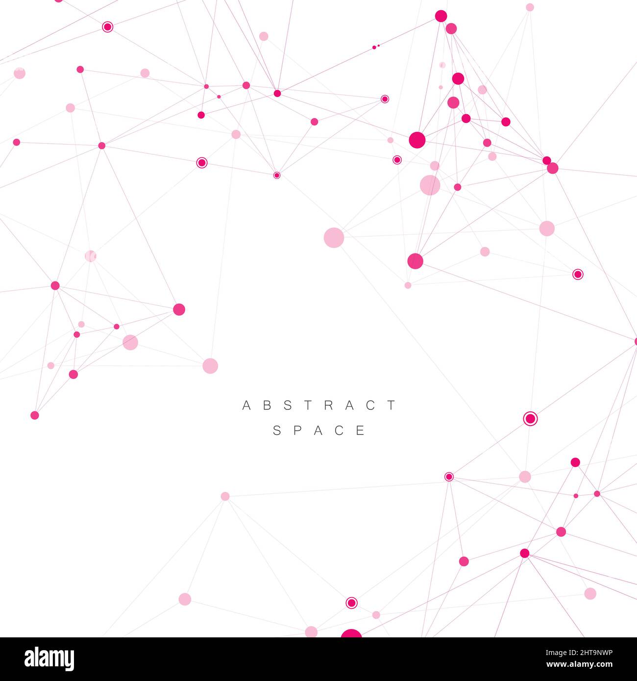 Technology network connect with points and lines. Science creative ...
