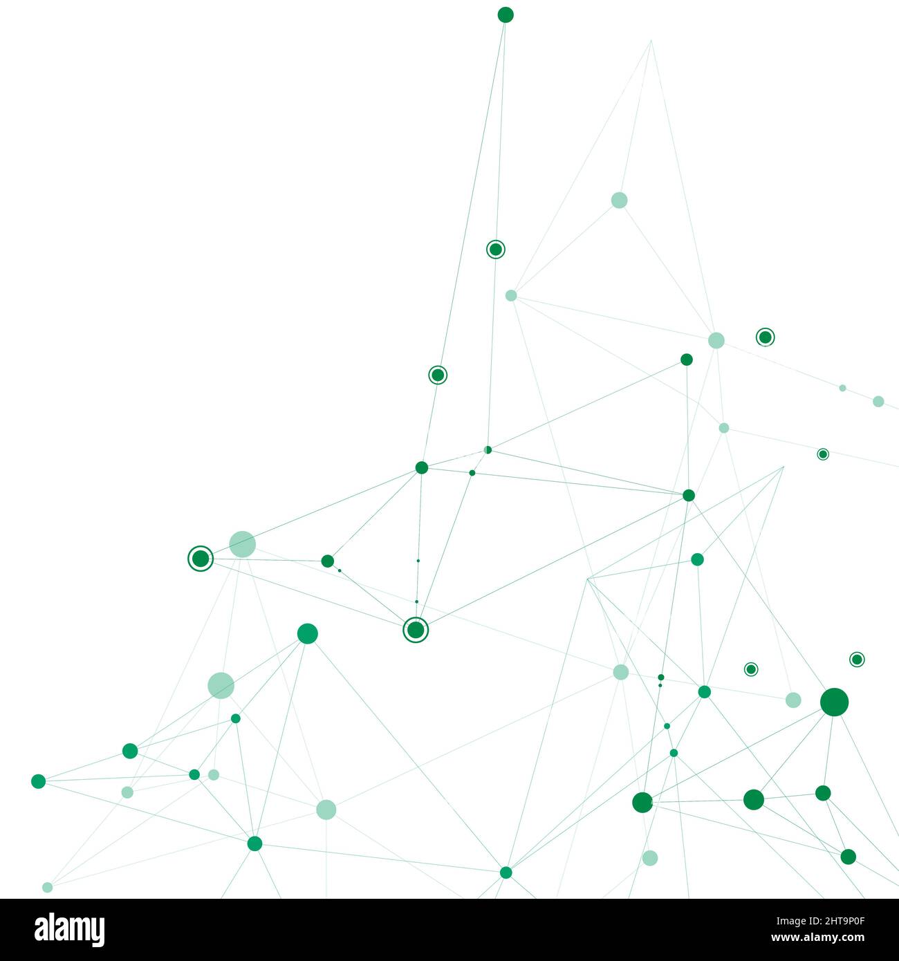 Technology network connect with points and lines. Science creative ...