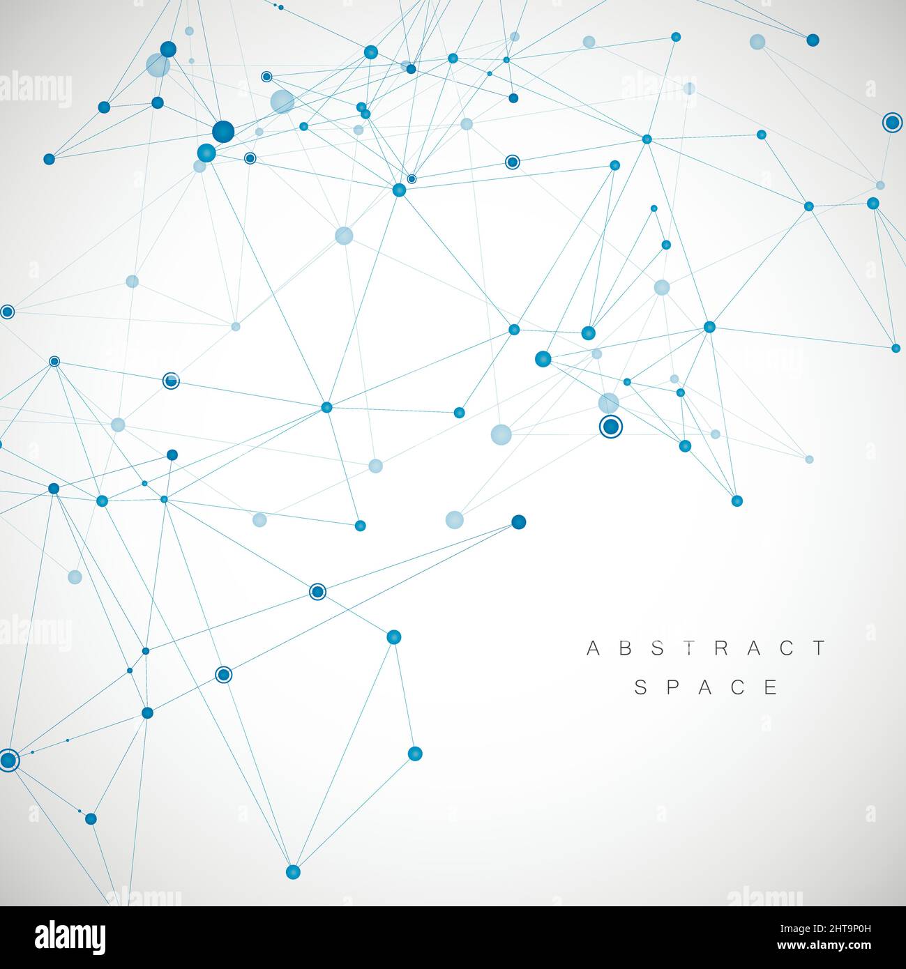 Technology network connect with points and lines. Science creative ...