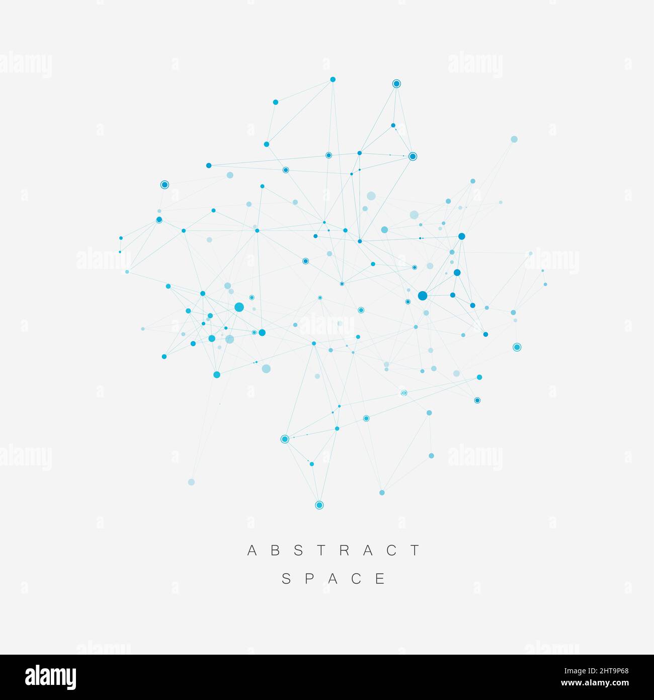 Technology network connect with points and lines. Science creative ...