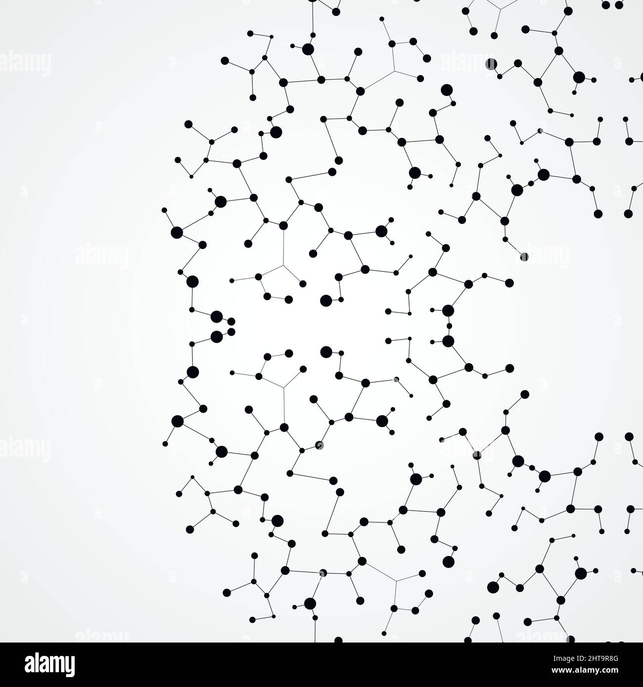 Circle abstract connect with connecting dots and lines Stock Vector