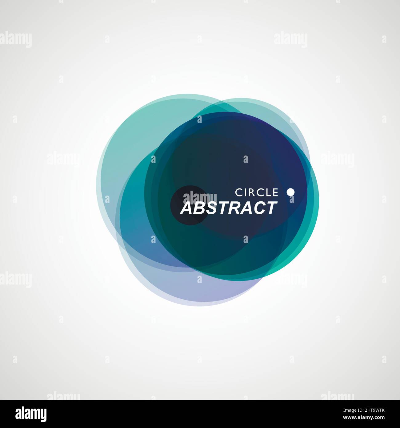 Colored circles collected in abstract composition Stock Vector