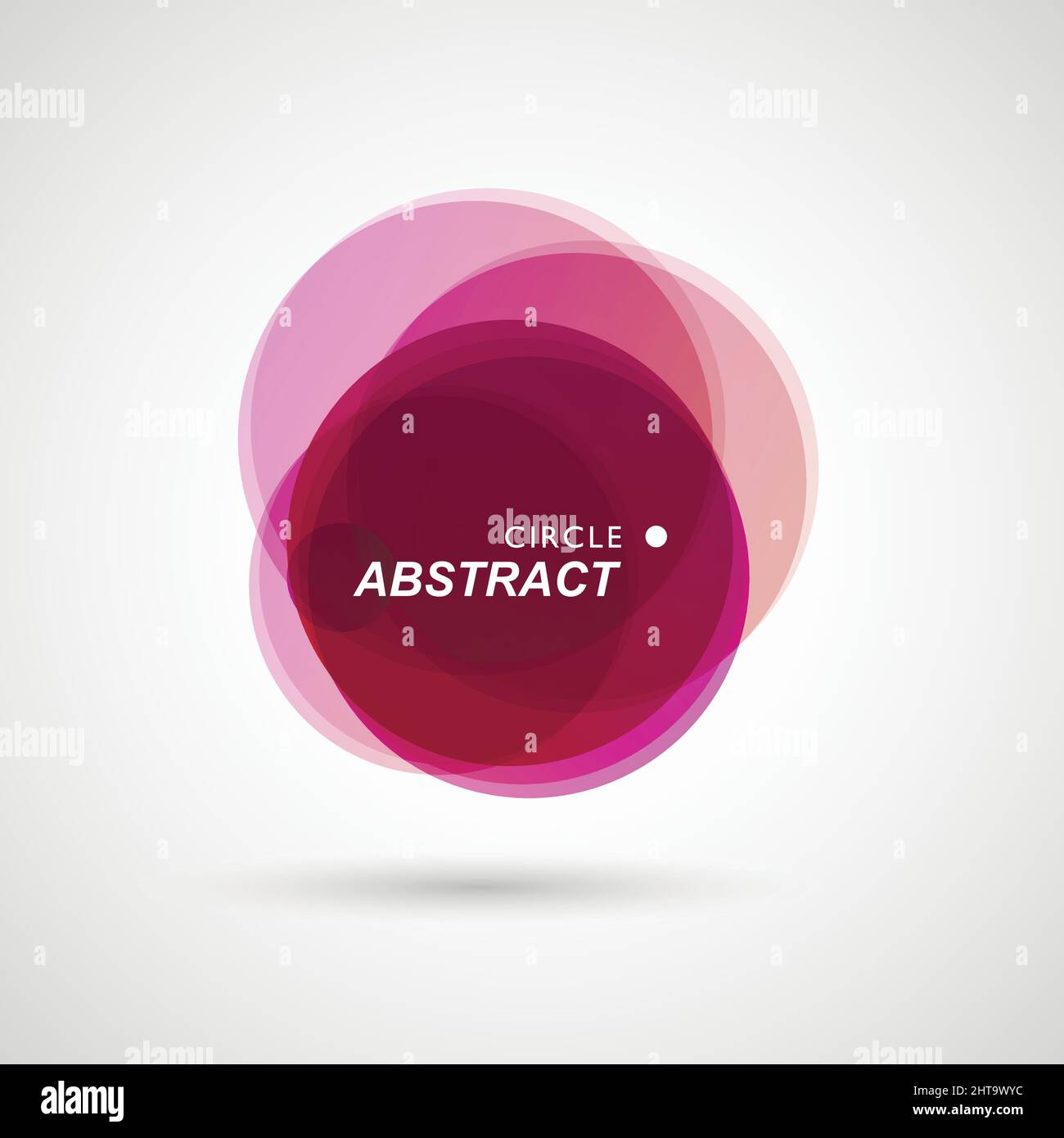 Colored circles collected in abstract composition Stock Vector