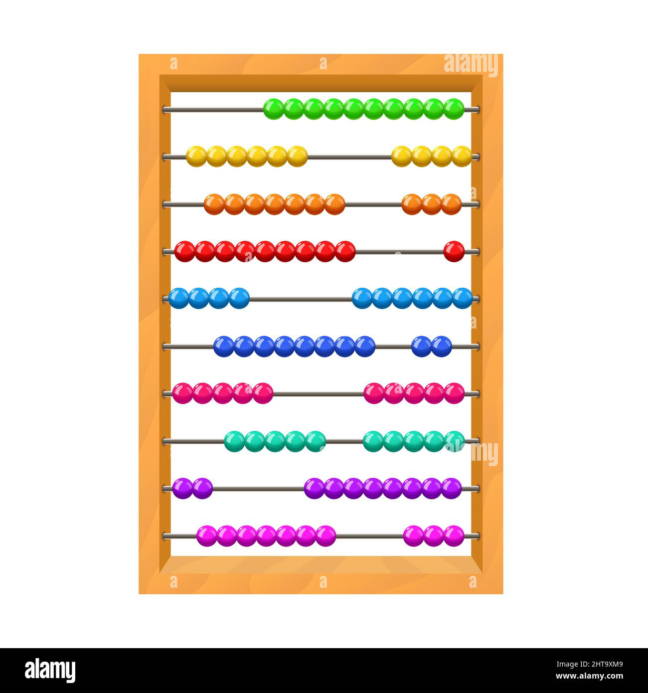 Abacus vector illustration on white background Stock Vector