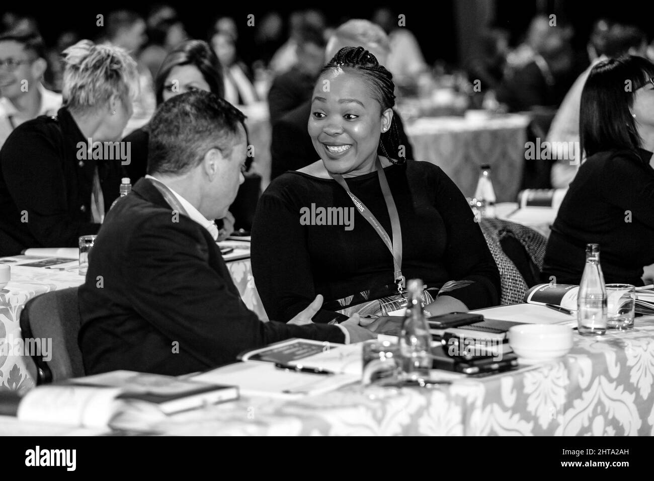 Delegates Attending Sales Convention At The Large Conference Center In