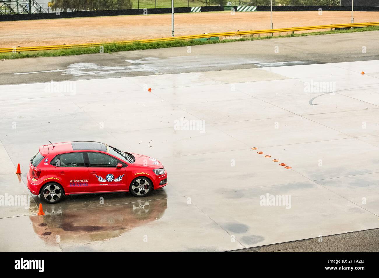VW Advanced Driving instruction at Kyalami race track Stock Photo Alamy