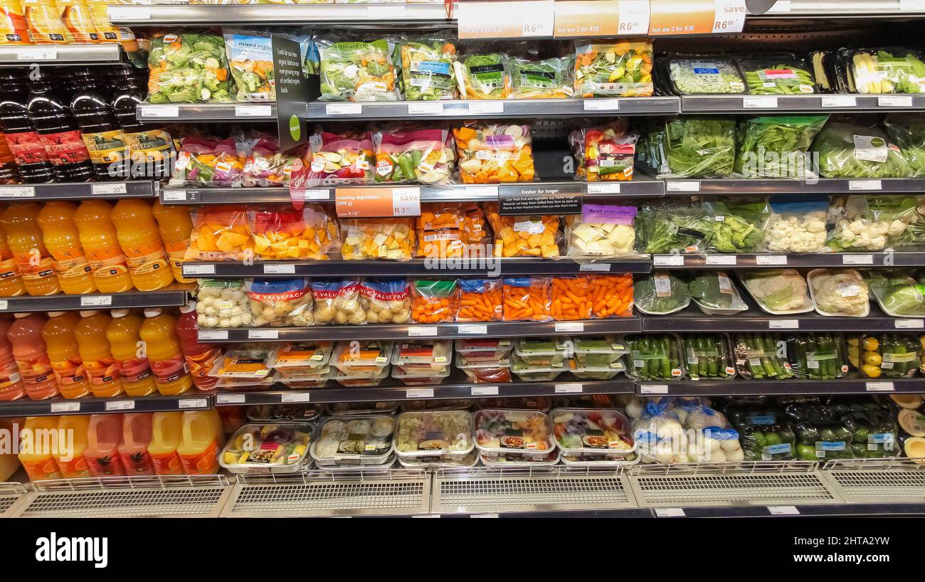 Interior of Woolworths grocery store Stock Photo Alamy