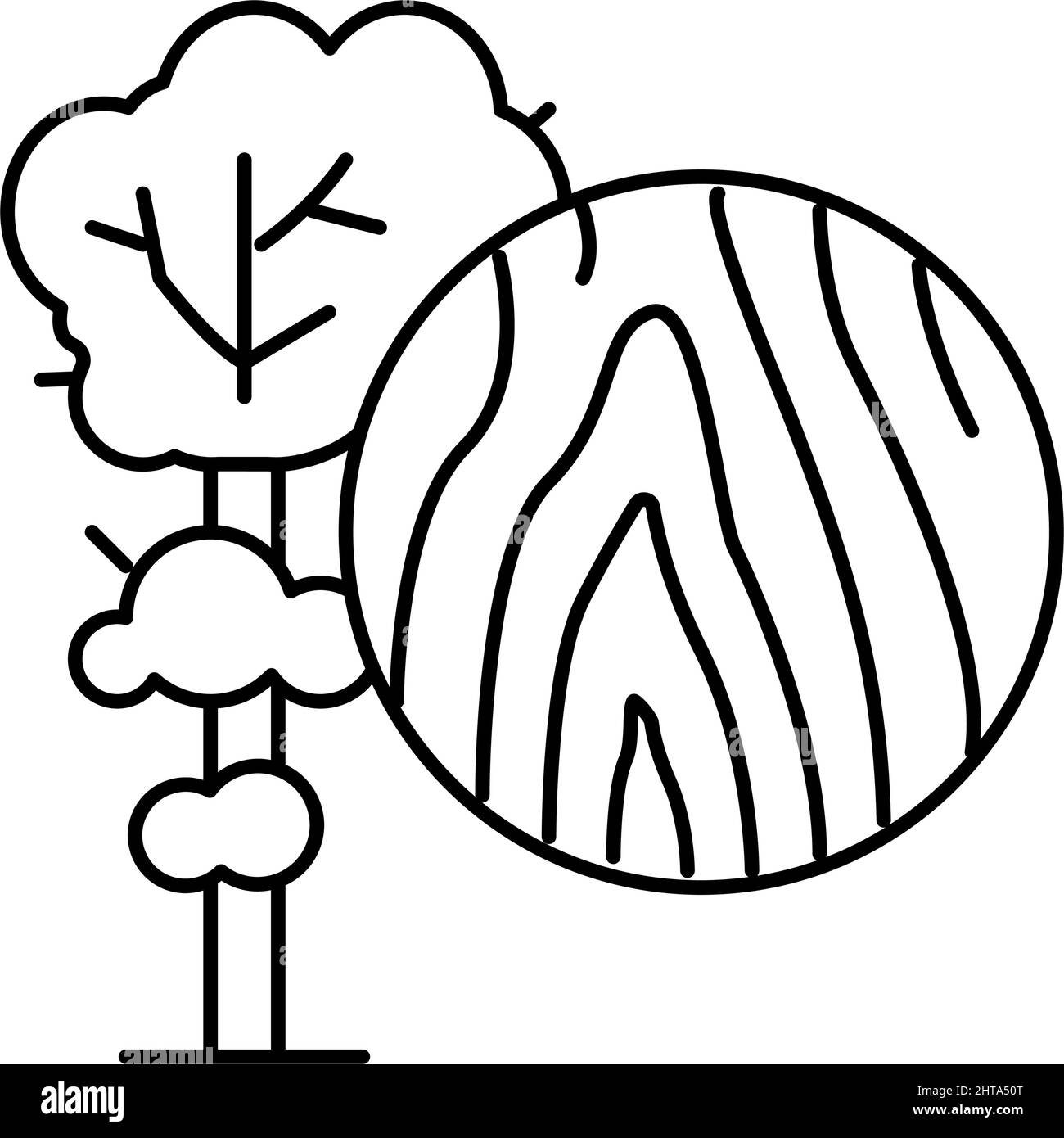 Teak wood forest Stock Vector Images - Alamy