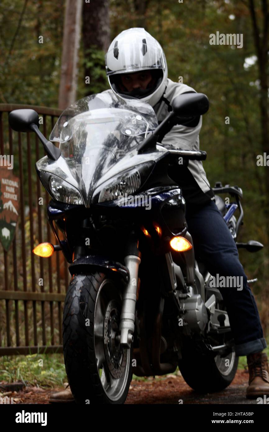 Yamaha FZ6 motorcycle Stock Photo - Alamy