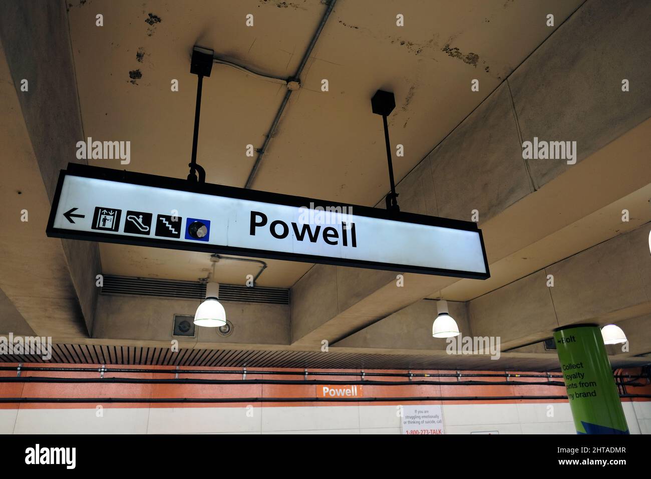 Powell bart station hi-res stock photography and images - Alamy