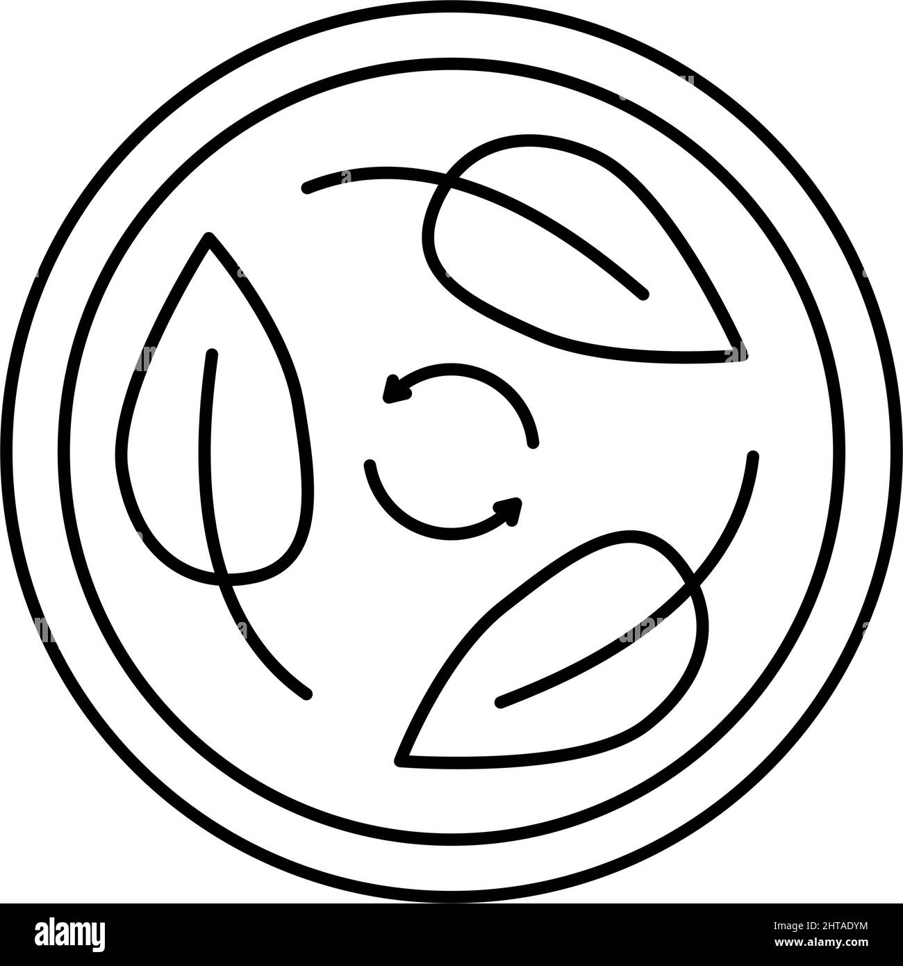 biodegradable cosmetic line icon vector illustration Stock Vector Image ...