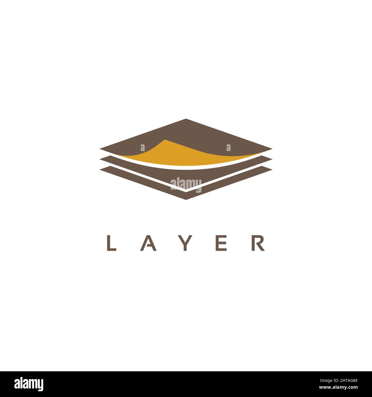 Layers logo design illustration vector template Stock Vector