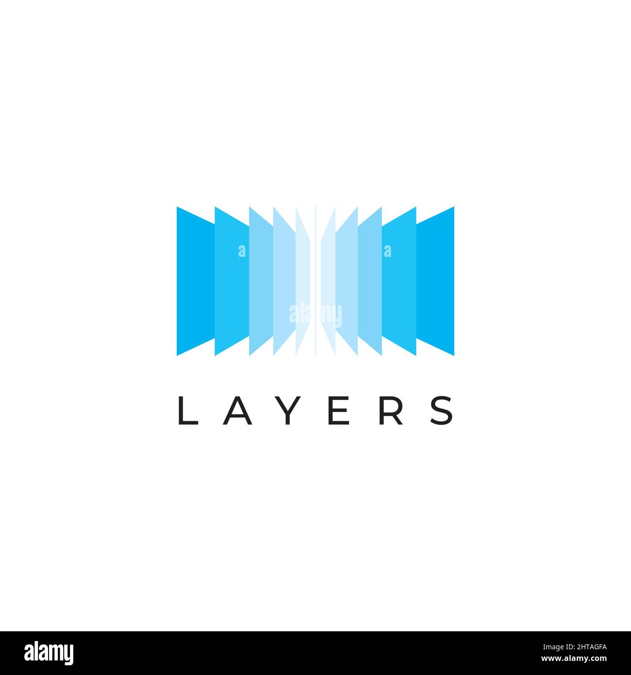 Layers logo design illustration vector template Stock Vector