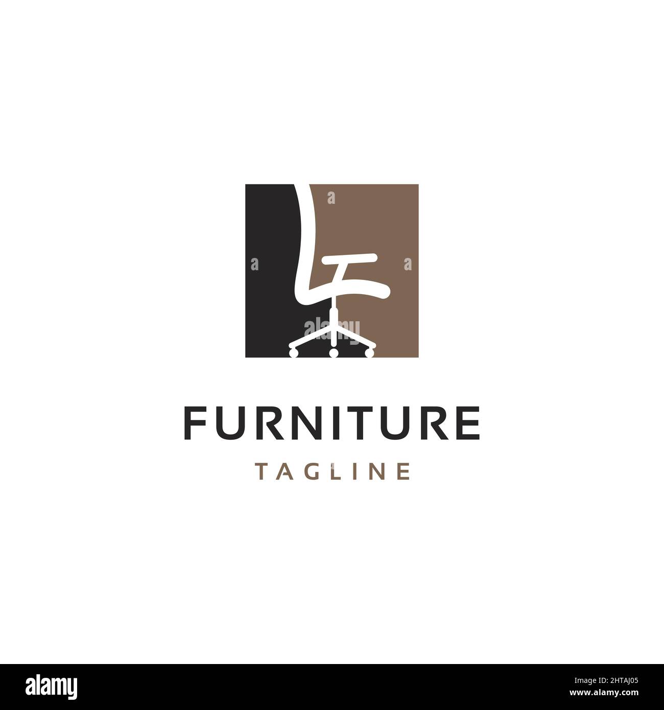 Furniture logo design inspiration vector template Stock Vector Image