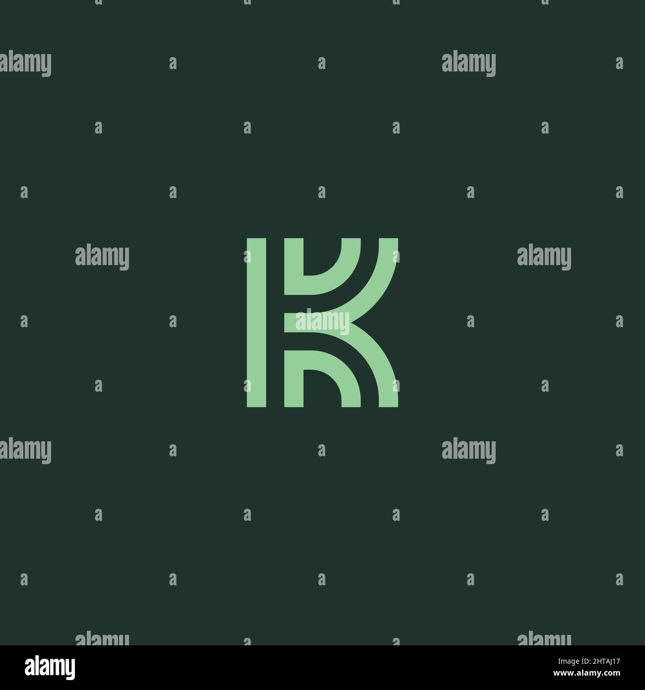 Initial letter K symbol logo design inspiration vector template Stock Vector