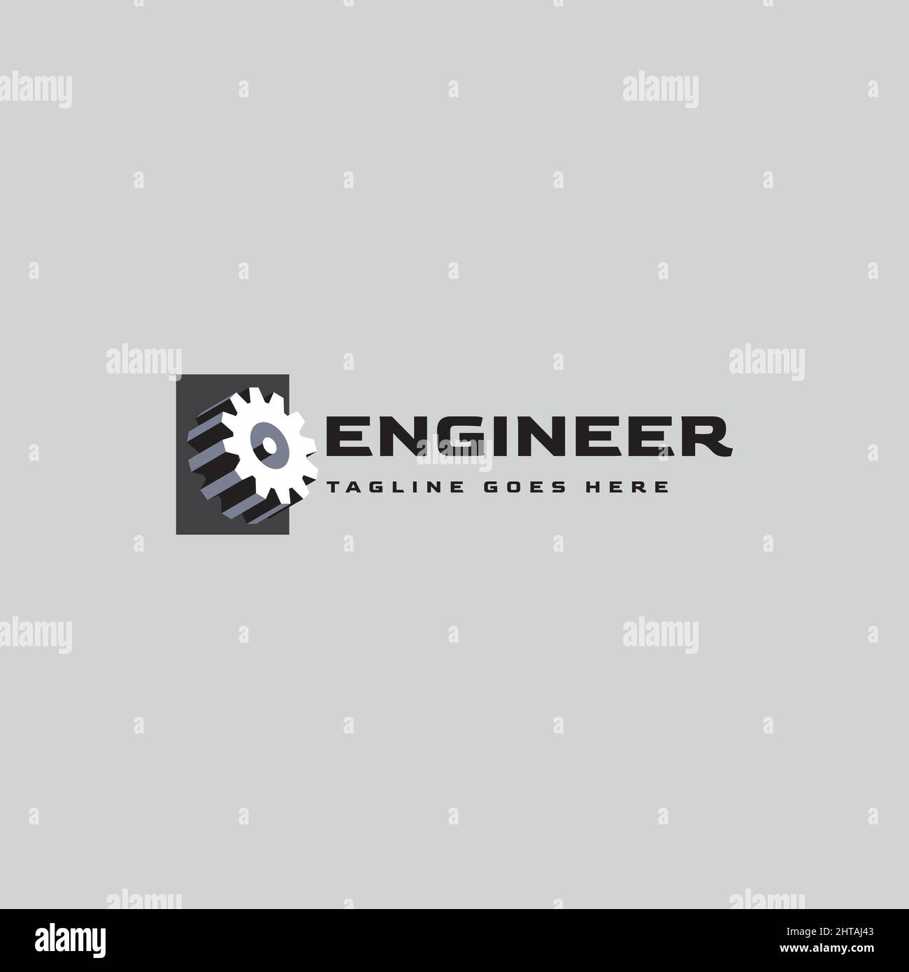 Gear logo design symbol inspiration vector template Stock Vector