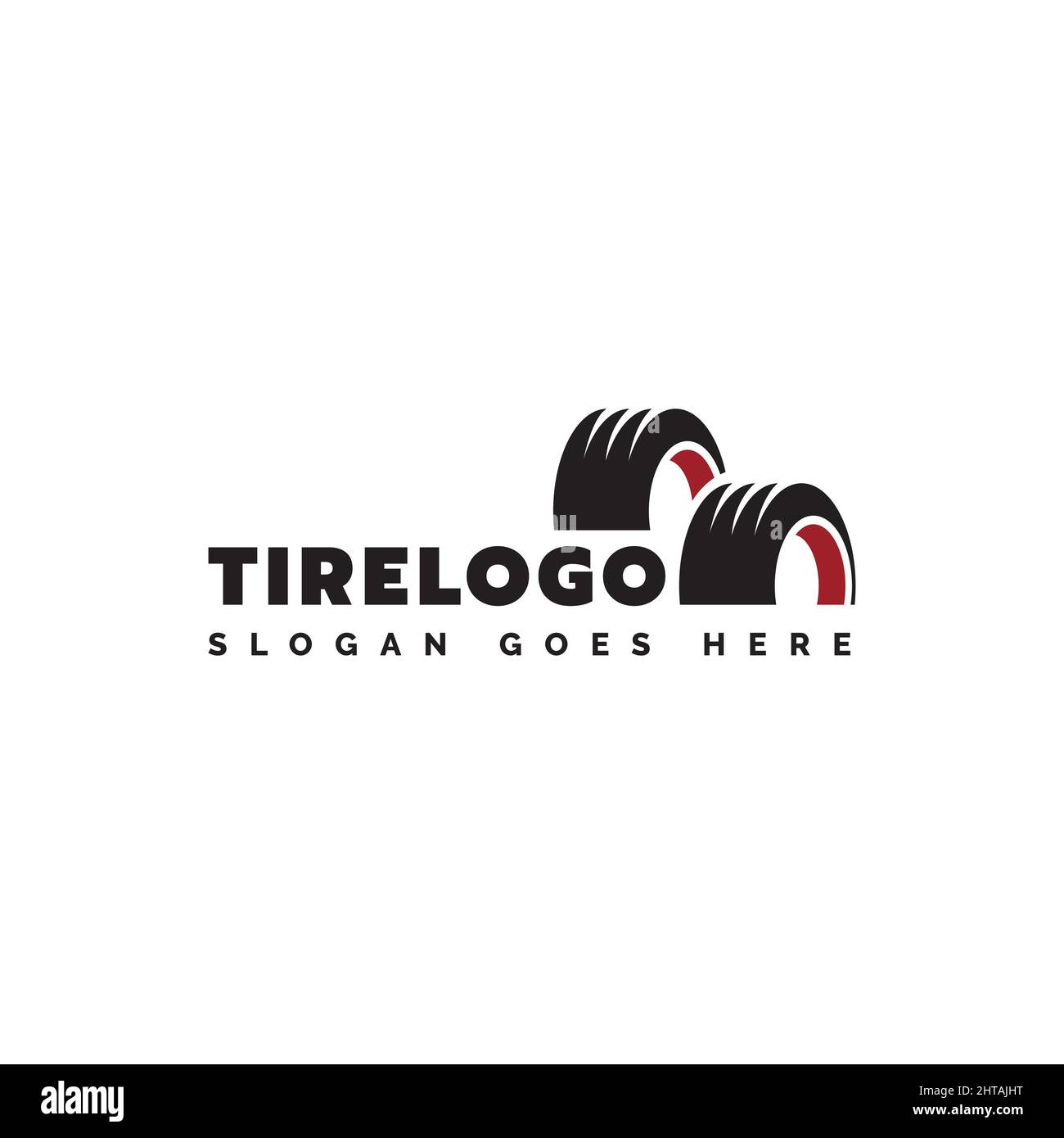 Tire logo design illustration vector template Stock Vector