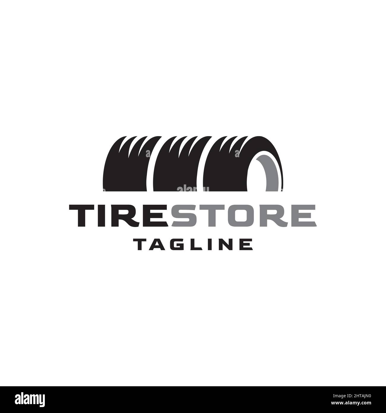 Tire logo design illustration vector template Stock Vector