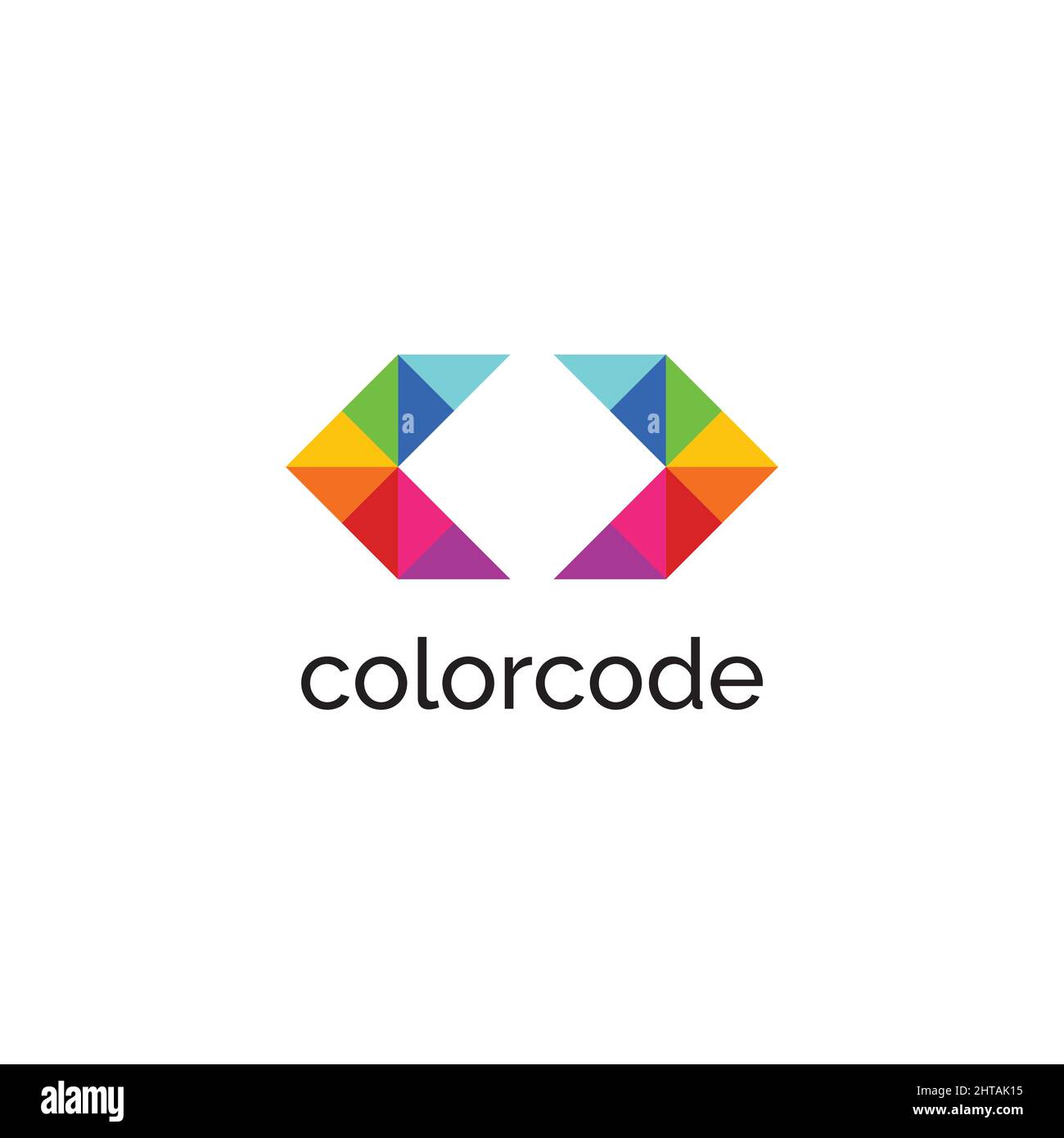 Color code logo design inspiration vector template Stock Vector