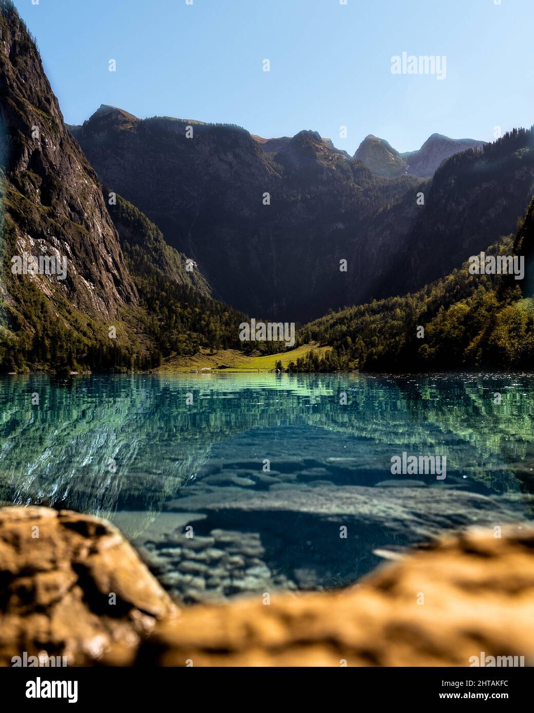 Highland Rivers Beautiful landscape view of the highland and river reflection Stock ...