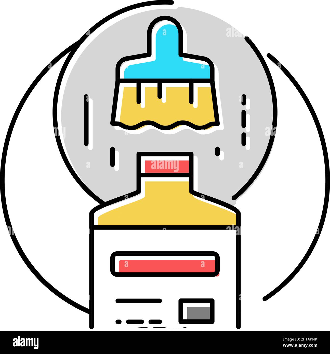 paint varnish production color icon vector illustration Stock Vector Image & Art Alamy