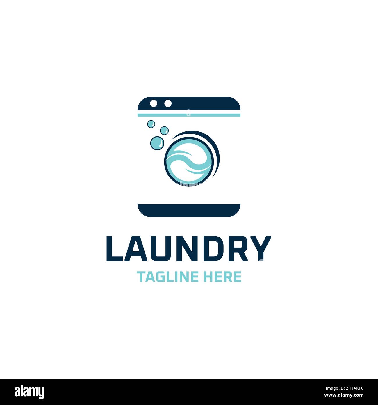 Laundry logo design inspiration vector template Wear wash service symbol illustration Stock Vector