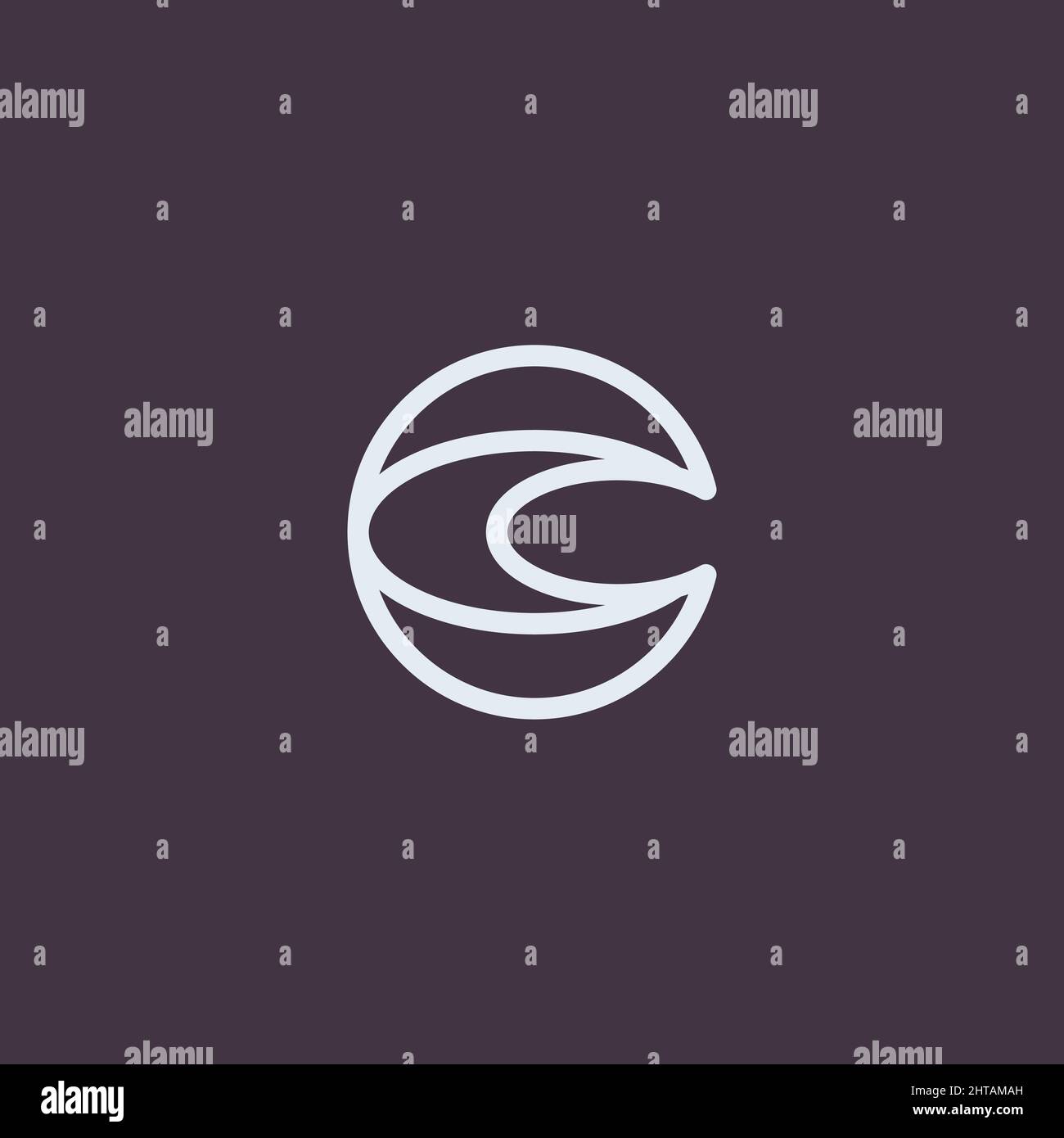 Letter C logo design vector template. Unique modern creative elegant logotype Stock Vector