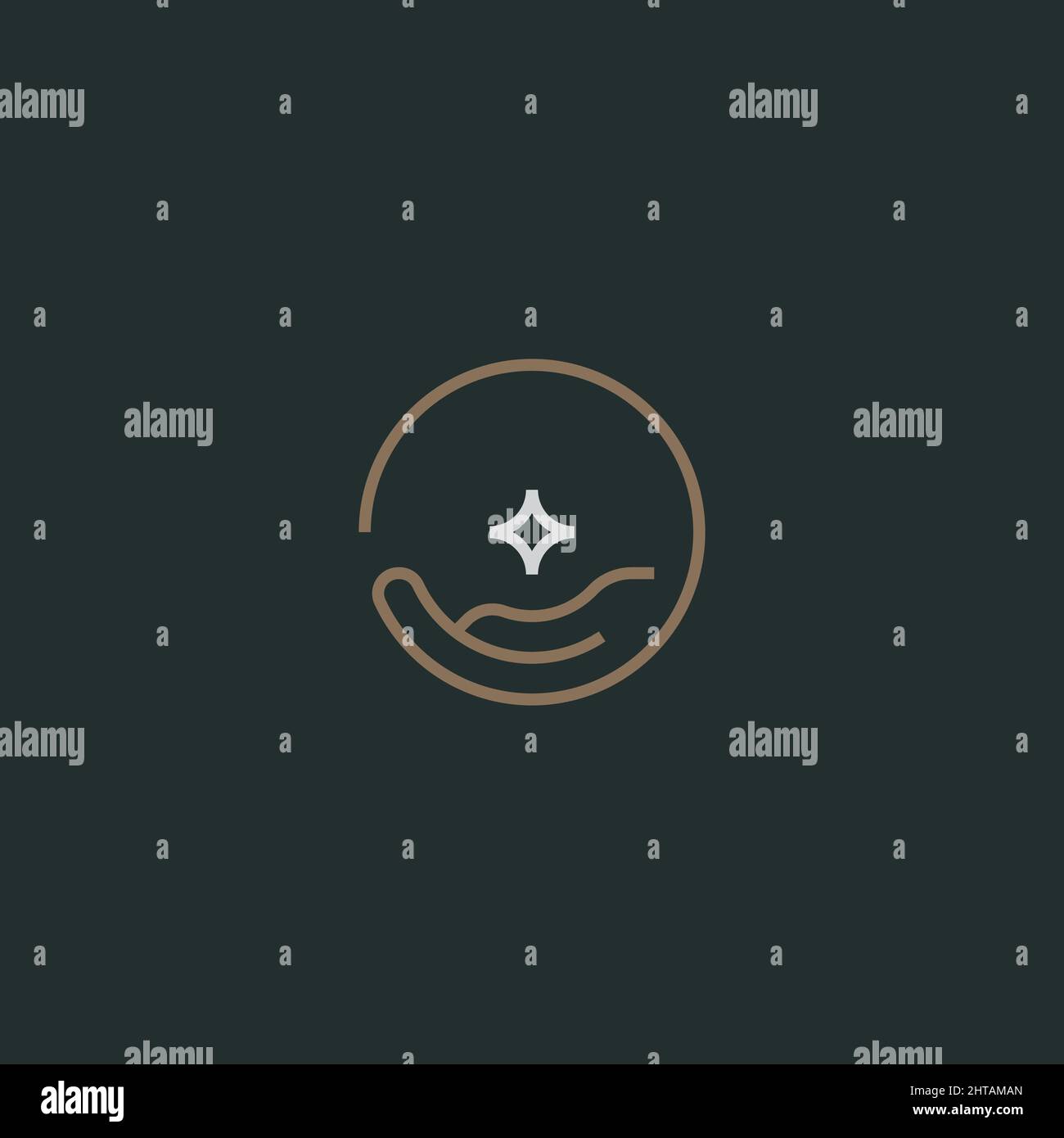 Hand design logo hi-res stock photography and images - Alamy