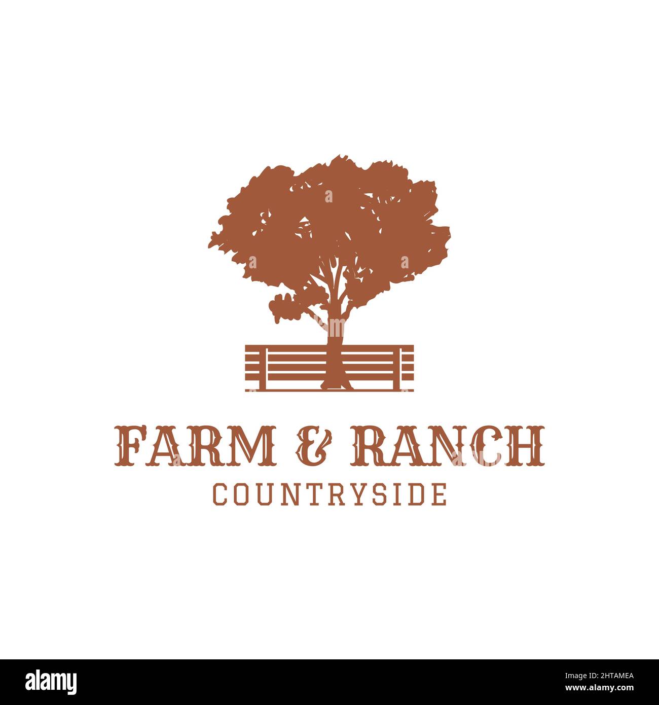 Farm ranch logo design illustration vector template Stock Vector Image ...