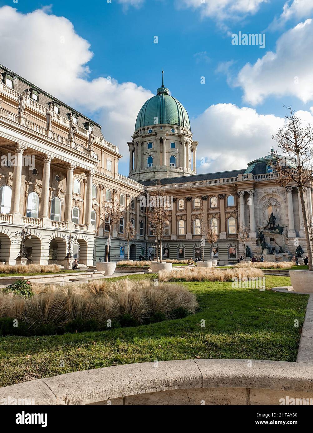 Vertical shot of the Buda castle in Budapest, Hungary Stock Photo - Alamy