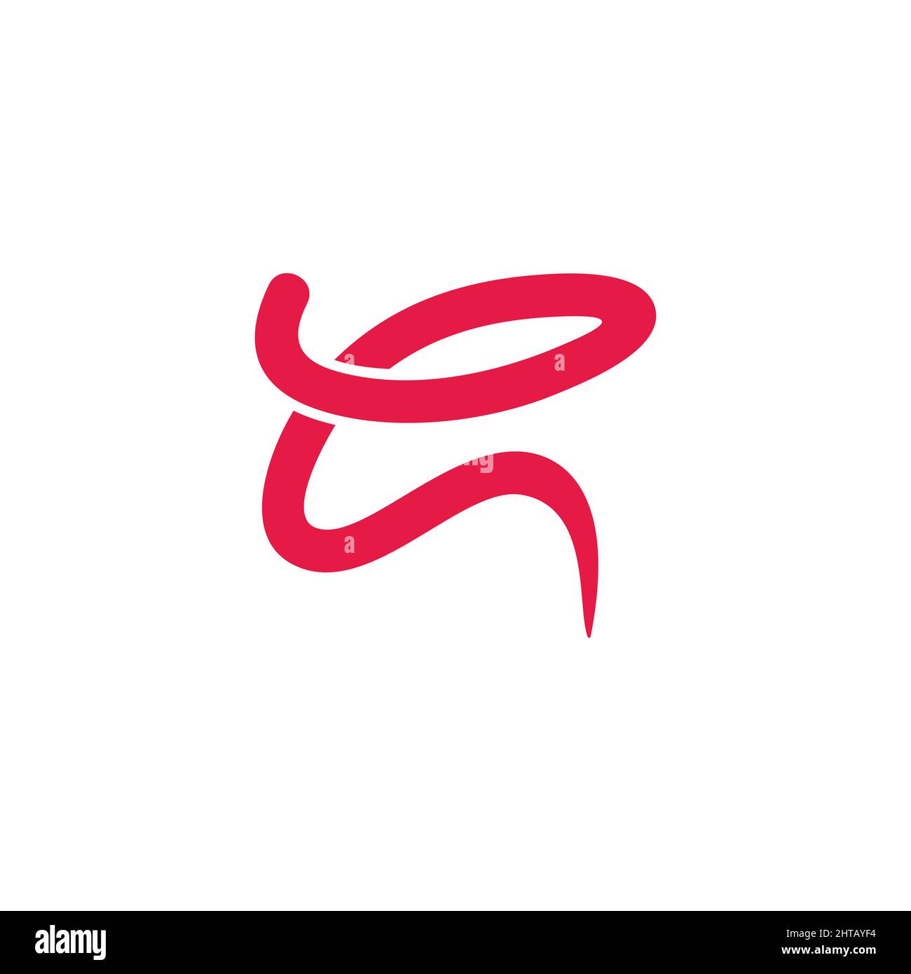 letter e motion liquid shape symbol logo vector Stock Vector