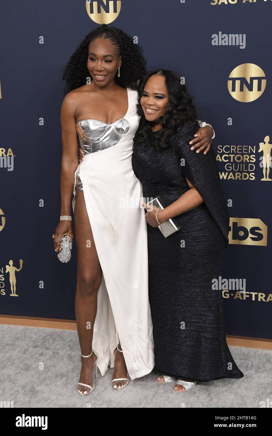 Isha Price Venus Williams and Isha Price arrive at the 28th Screen Actors Guild