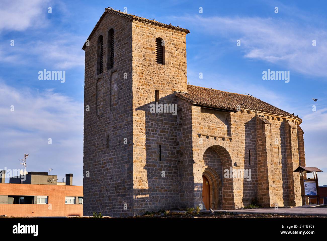 Views of the desecrated church built between the 13th and 14th centuries Stock Photo