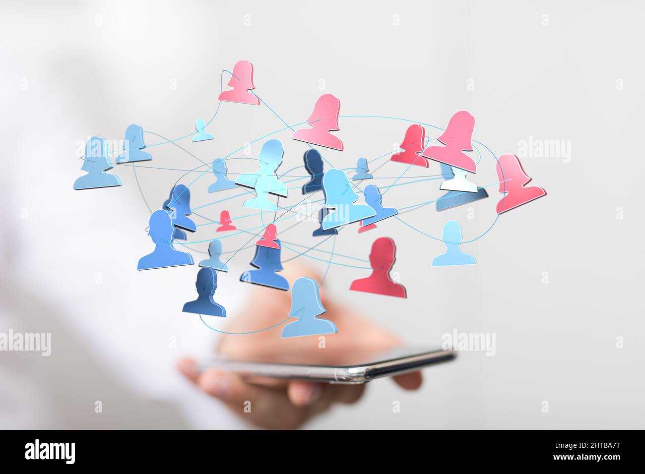 Illustration of abstract technology group and data team Stock Photo Alamy