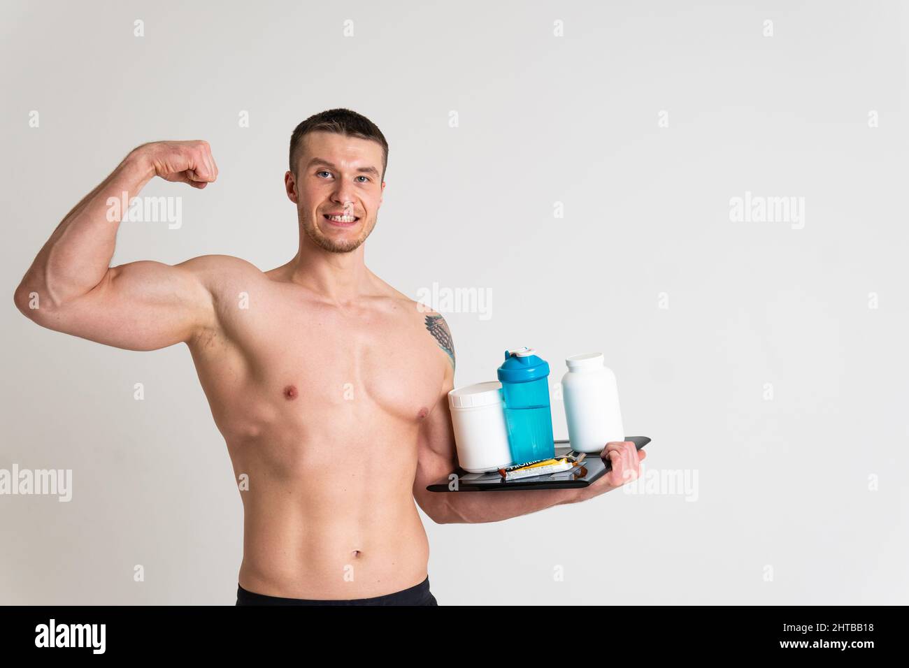 Men gym protein hi-res stock photography and images - Alamy