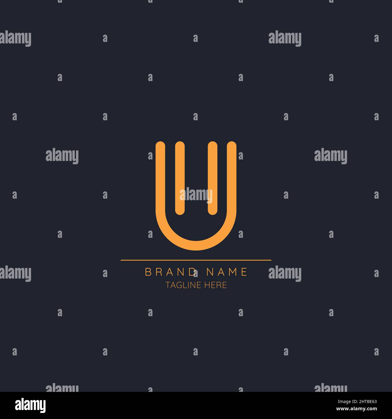 Modern initial letter U logo icon Stock Vector Image & Art - Alamy