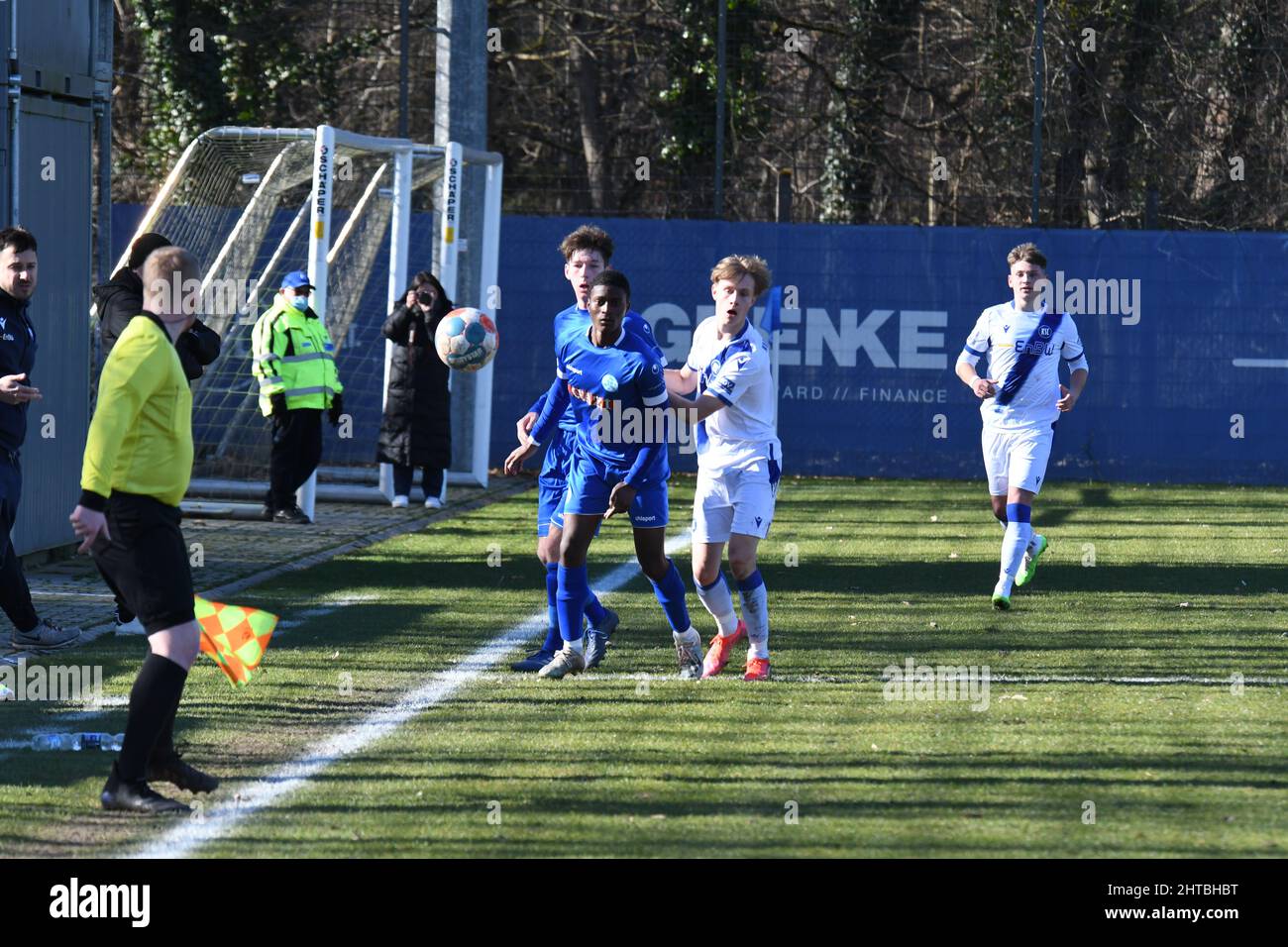 KSC u17 gewinnt gegen Stuttgarter Kickers youth league Stock Photo