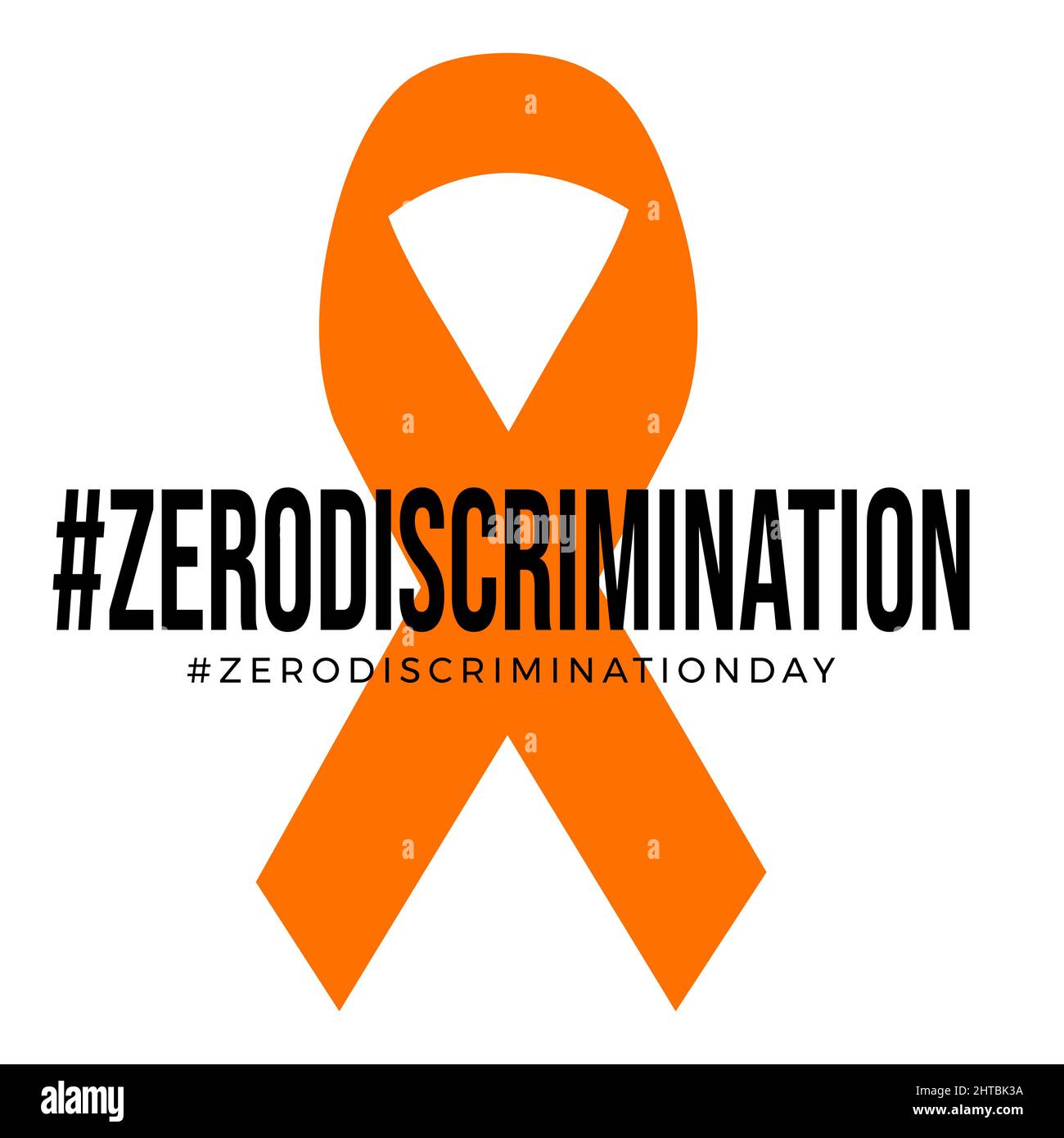 a design for celebrating zero discrimination day, march 1st. vector Stock Vector