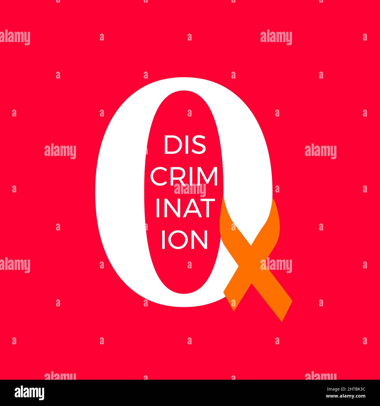 a design for celebrating zero discrimination day, march 1st. vector Stock Vector