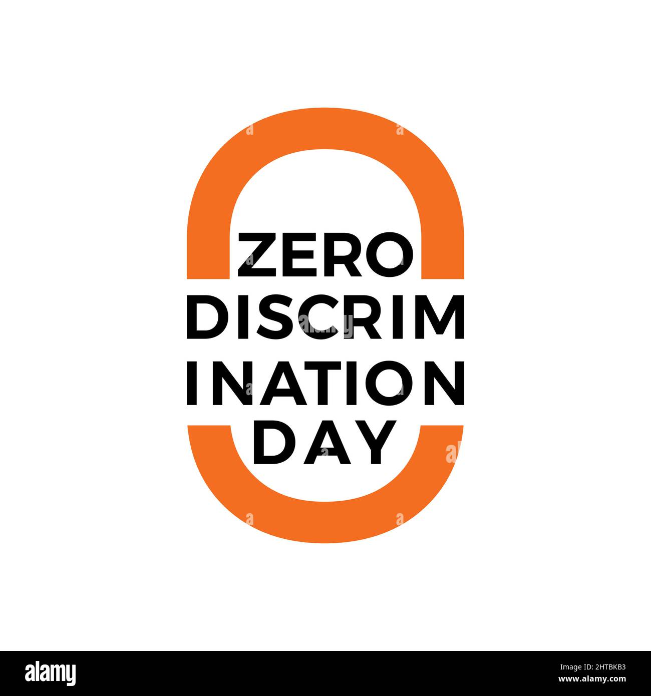 a design for celebrating zero discrimination day, march 1st. vector Stock Vector