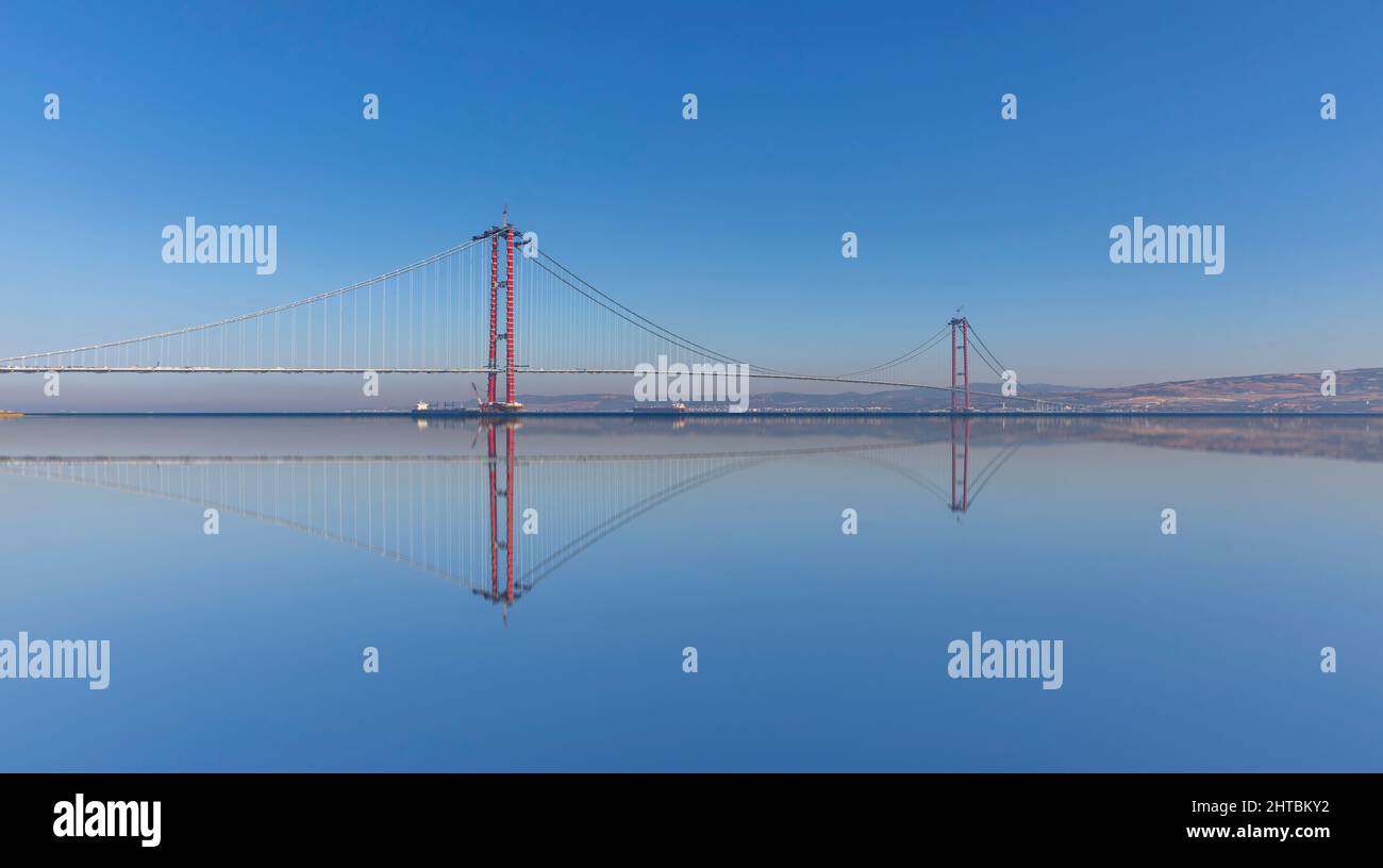 new bridge connecting two continents 1915 canakkale bridge (dardanelles