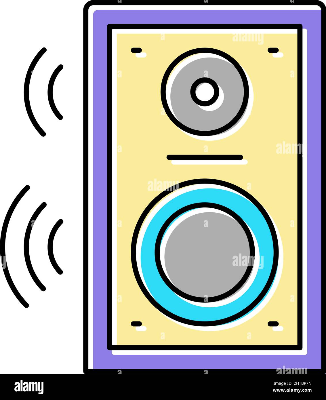dynamic speaker color icon vector illustration Stock Vector Image & Art ...