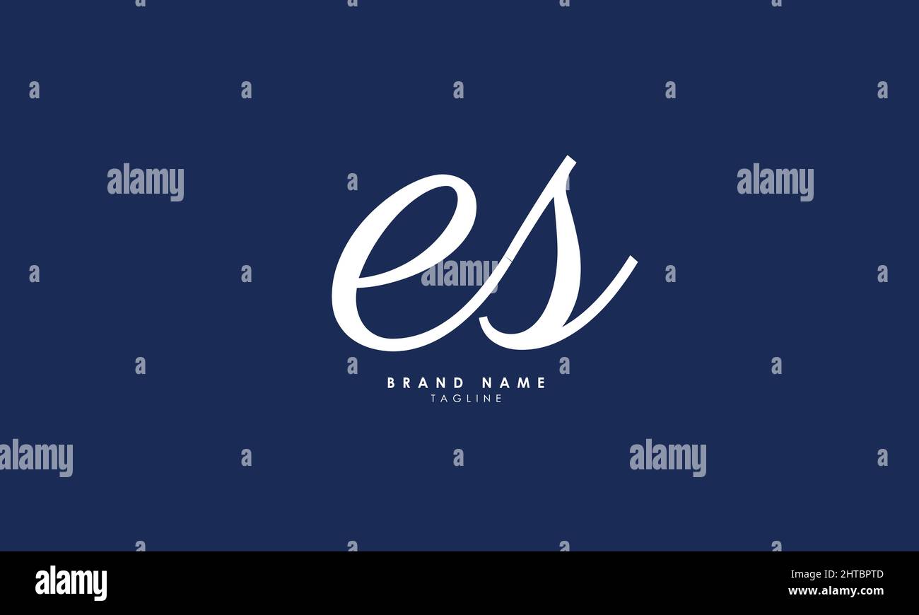 Alphabet letters Initials Monogram logo ES, SE, E and S Stock Vector Image & Art Alamy