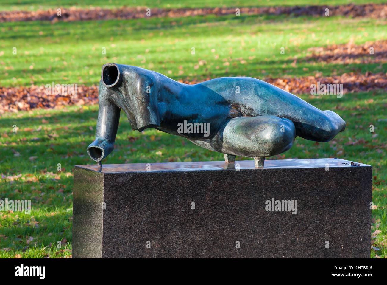 Headless female sculpture in a city park Stock Photo Alamy