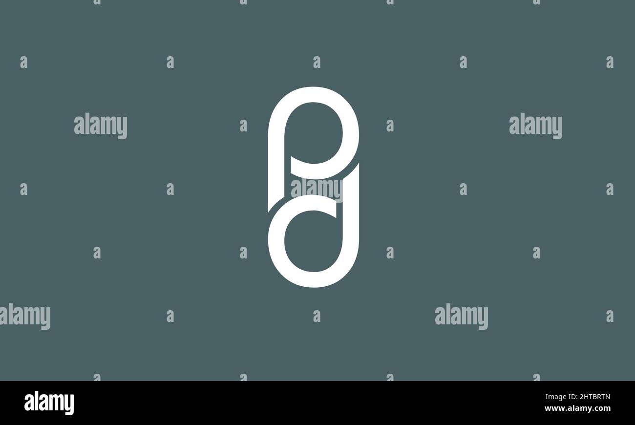 Alphabet letters Initials Monogram logo PD, DP, P and D Stock Vector