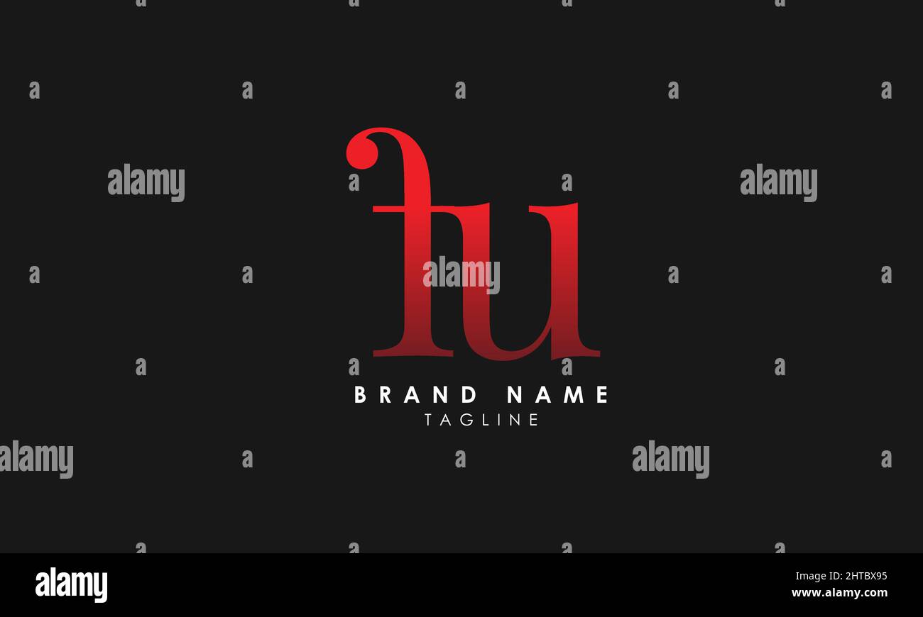Alphabet letters Initials Monogram logo FU, UF, F and U Stock Vector ...