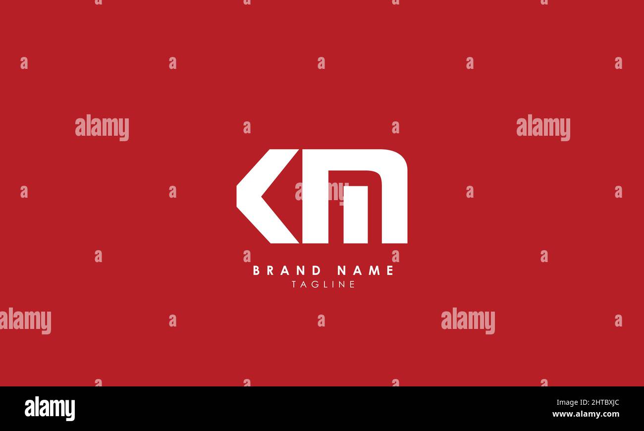 Alphabet letters Initials Monogram logo KM, MK, K and M Stock Vector ...