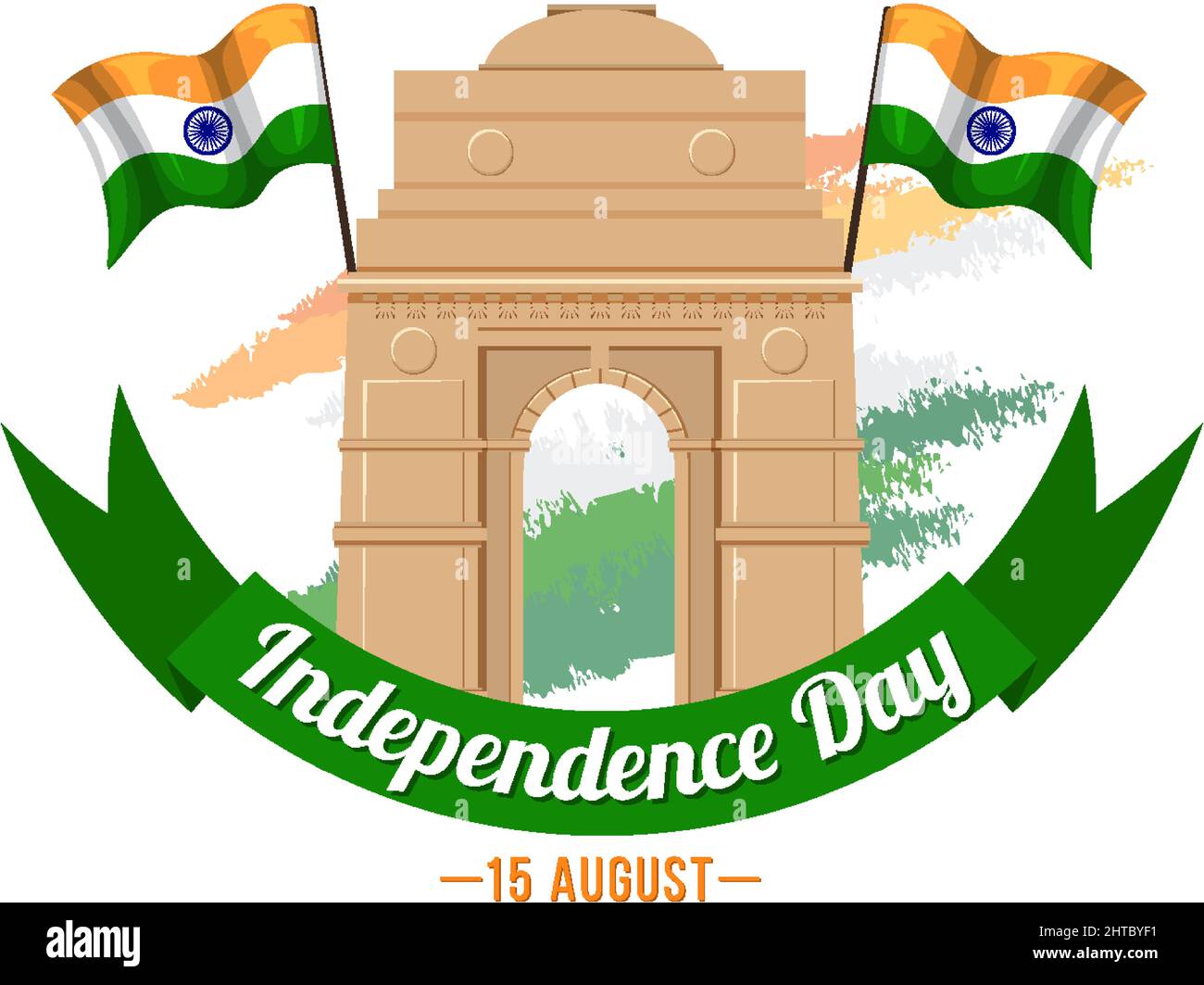 Happy India independence day illustration Stock Vector Image & Art - Alamy