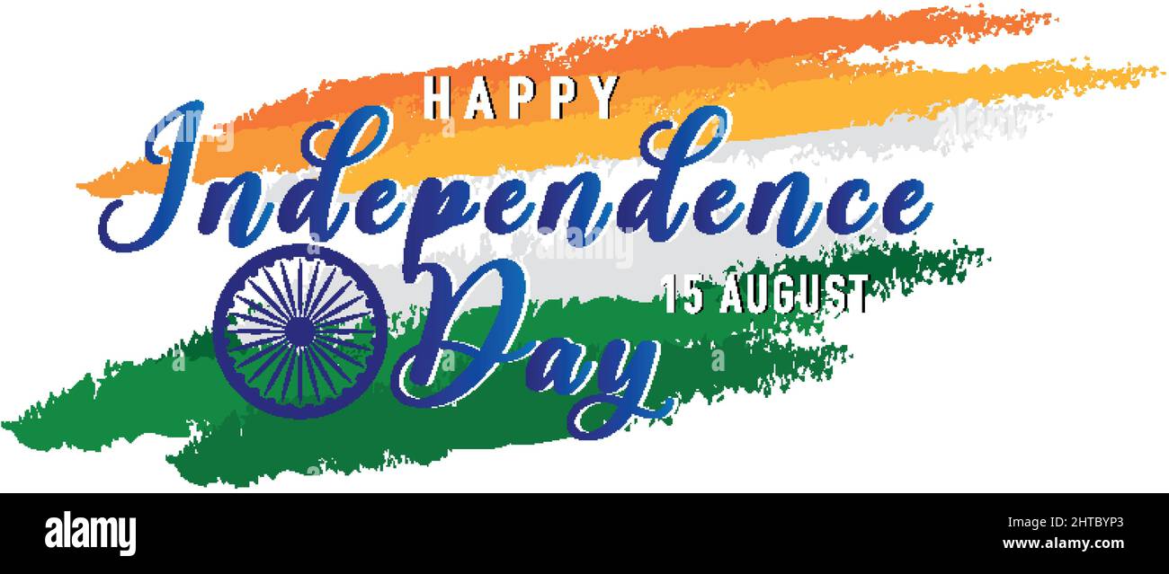 Happy India independence day illustration Stock Vector Image & Art - Alamy